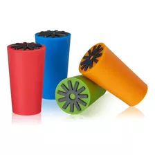 Set 4 Corchos Tapones De Silicona Para Botellas, 7cm Largo