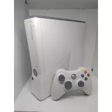 Xbox 360 Slim Branco 1 Controle Em Perfeito Estado 4gb