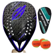 Raquete Beach Tennis Mormaii Evolution Carbono 3k + Brindes