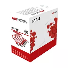 Cable Hikvision Utp Cat5e 100 Cobre Para Exterior Negro 