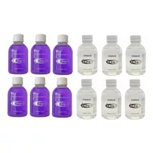 Big Universo 6 Bases Incolor + 6 Extra Brilho Roxo 120ml