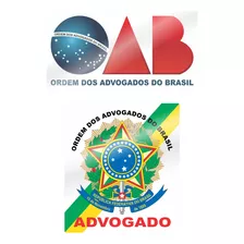 Dois Adesivos Advogado E Oab Uso Vidro Interno Parabrisa