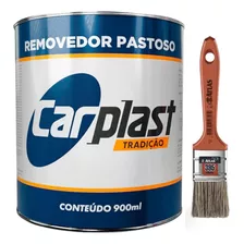 Removedor Pastoso Tinta Automotiva 900ml + Pincel Carplast
