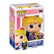 Figura De Acción Sailor Moon With Moon Stick & Luna Pop De Funko Pop!