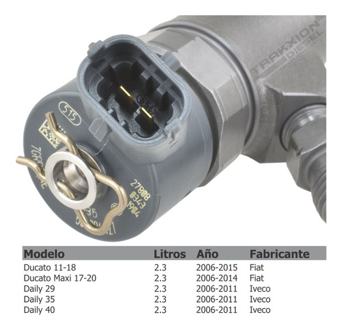 4 Inyectores Diesel Para Ducato 2.3 Fiat 2006-2015, Cri435 Foto 6