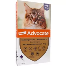 Advocate Antiparasitario Pipeta Para Gatos De 4 A 8 Kg