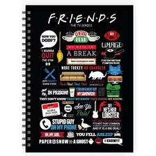 Caderno Grande Capa Dura Friends #2 Quadriculado 96 Folhas