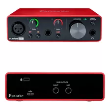 Placa De Sonido Focusrite Scarlett Solo 3ra Generacion 3g Interfaz De Audio Usb Distribuidor Oficial