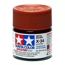 Tinta Tamiya Acrilica X-34 Matallic Broown 10ml