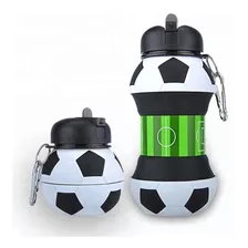 Botella Balon Plegable Para Agua Deporte Futbol Soccer Mls