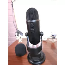 Microfono Blue Yeti Blackout Condensador Omnidireccional 
