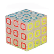 Cubo Mágico Anti-stress Puzzle Braskit 2901 Transparente