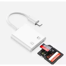 Adaptador Leitor De Cartão De Memória Sd Para iPhone