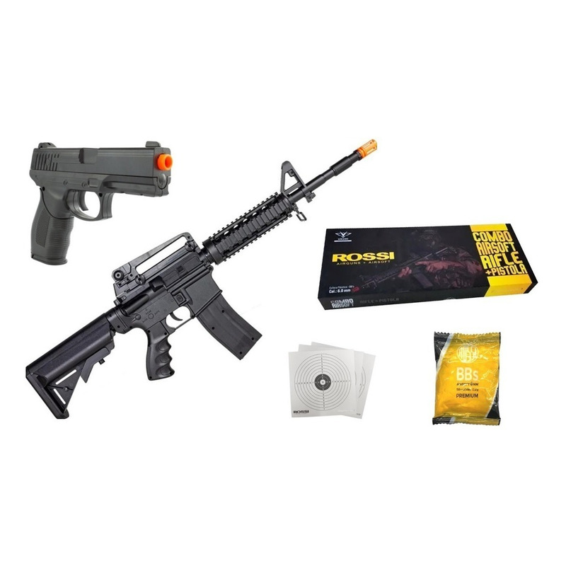 Rifle Airsoft M4a1 M4 Cqb Ris Mola Spring Fuzil Arsenal Rio