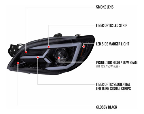 Par De Faros Led Subaru Impreza 2006 2007 Foto 8