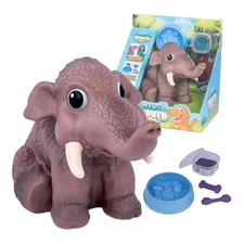 Dinossauro Dino World Bebe Mamute Brinquedo Com Som + Brinde