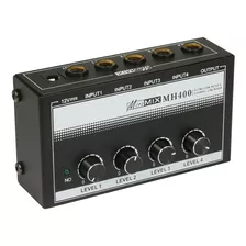 Mezcladora De Audio Mh400 Pequeña De 4 Canales Y Bajo Ruido