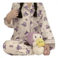 Pijama Kuromi Manga Larga Sanrio Kawaii Cute Importados
