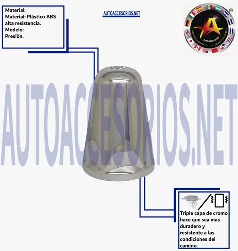 Espejo Cncavo De Cofre Volvo 3g Precio Par Y 20 Capuchones  Foto 3