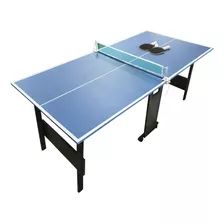 Kit Tenis De Mesa Ping Pong 1,80x90 Mdf Completa