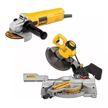 Kit Dewalt Ingleteadora 10 Dws713 + Esmeril 4 1/2 950w Dwe