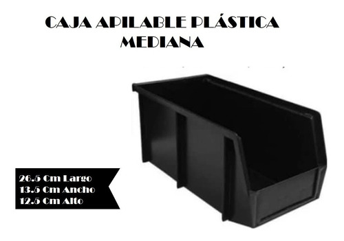 Caja Apilable Organizadora Plástica Mediana