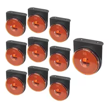 10 Sinaleira Lateral Led Carreta Universal 12v / 24v Ambar