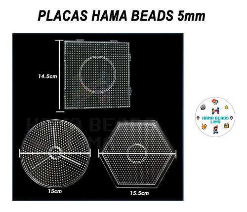Hama Beads Pack De  Placas 5mm