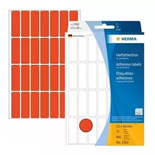 Etiqueta - Herma 2362 Multi-purpose Labels 13x40 Mm Red Pape