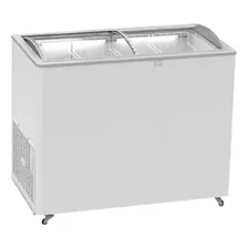 Freezer Exhibidor Horizontal Recto Tapa Vidrio Curvo 230 Lts