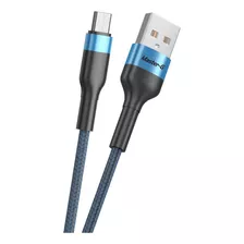 Cable De Carga Rápida Usb-c Antinudos 1mt Master-g Mgcatc3a Color Azul