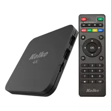 Tv Box Kolke 4k Uhd 16gb 2gb Android 10 Control Remoto Color Negro Tipo De Control Remoto Estándar