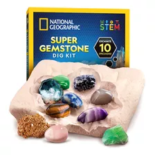 National Geographic Super Gemstone Dig Kit - Kit De Gemas D.