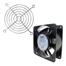 Kit Mini Ventilador + Grade Metálica 120mm - Metaltex