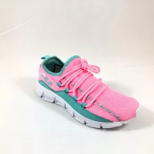 Tenis Sneaker Sport Fila Para Niña Rosa Y Azul 21.5cm