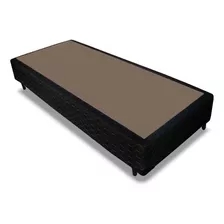 Cama Box Base Solteiro Tecido Preto (88x25)probel