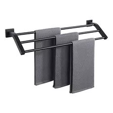 Toallero De Baño Alise 25 Pul 3 Barras Negro Matte