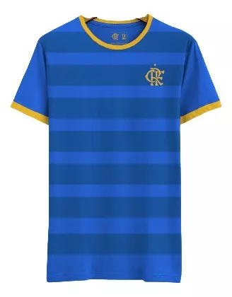 Camisa Flamengo Brasil Azul Listrada Beme