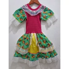 Vestido De Festa Junina - Caipira, Infantil.