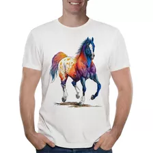 Remera Caballo Dibujo 3 Animales Hombre Purple Chick