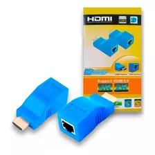 Extensor Hdmi 4k/3d 30 Metros Via 1 Cabo Rede Rj45 Cat6/6e