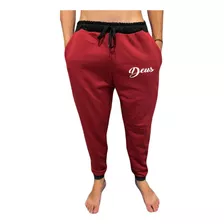 Calça Jogger Masculina Moletom Deus Premium Slim Academia