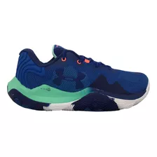 Tênis Under Armour Basquete Buzzer Masculino - Azul E Verde