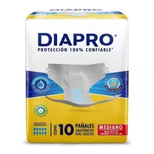 Pañal Confort Diapro Mediano 10pz