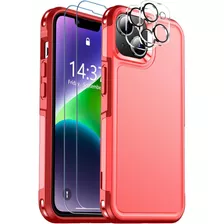 Funda Spidercase, Para iPhone, Protectora 360°, Color Rojo