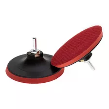 Suporte Disc Lixa Prato Lixadeira Politriz 5pol 125mm Velcro