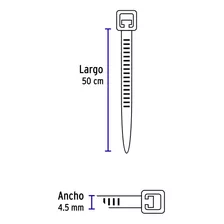 Cincho Natural 50 Lb 4.5 Mm X 500 Mm 25 Pz Voltech 44311 Color Blanco