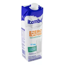 Kit 12 Leite Semidesnatado Zero Lactose Itambé Nolac 1litro