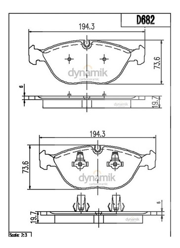 Balatas Ceramicas Del S430 V8 4.3l 03/06 Dynamik Foto 2