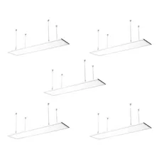 Lampara Colgante Panel Led 120x30 Cm 40w Pack 5 / Demasled